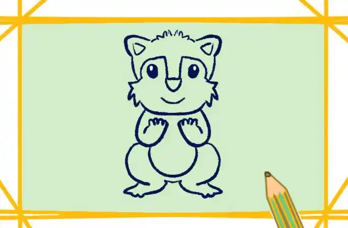 冬眠的松鼠图片简笔画