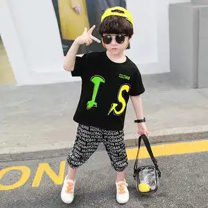 巴拉巴拉男童套装夏装1一2三3四4五6岁儿童短袖宝宝两件套7夏季童