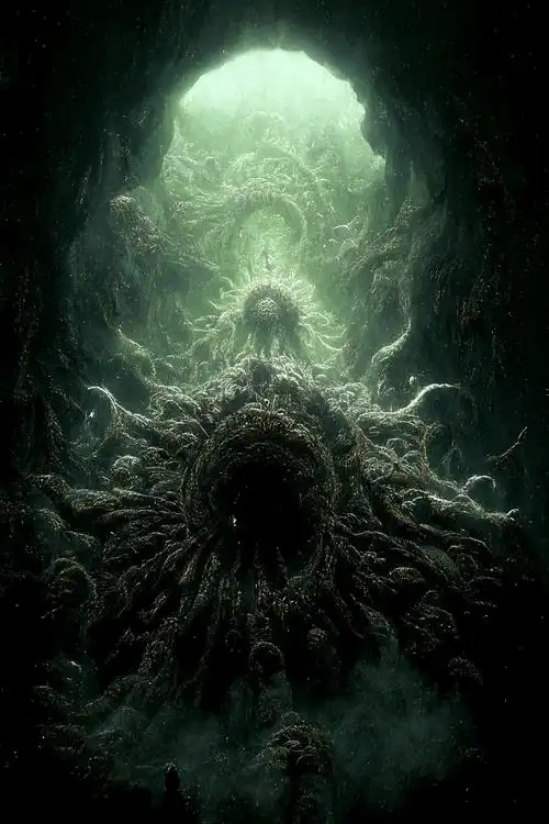 克苏鲁系黑暗生物艺术-不可名状之物