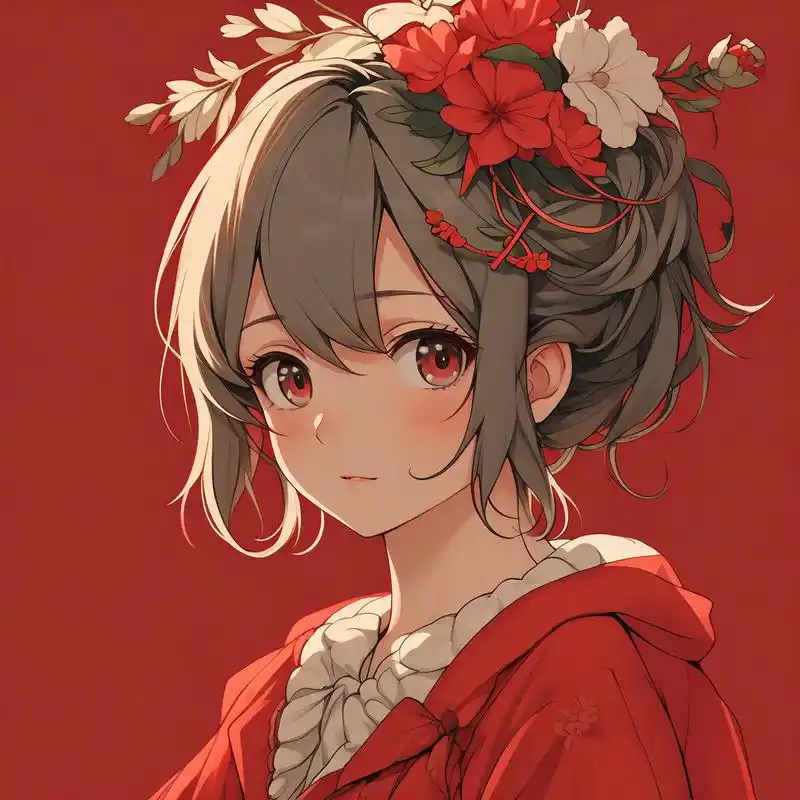 红色系女生头像,寓意旺财又好看93 红色系头像来啦,寓意着红红火火