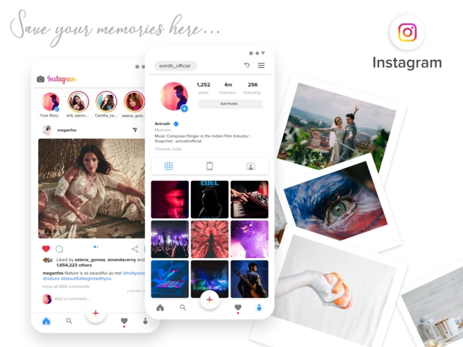 instagram redesign .xd素材下载