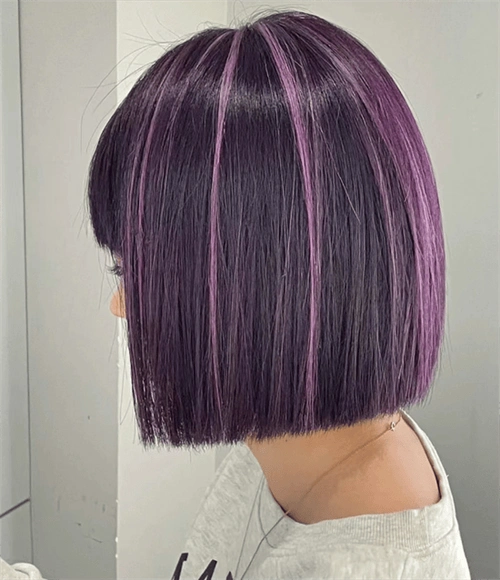 超火短发线条染造型,非常酷炫个性,吸睛力百分百