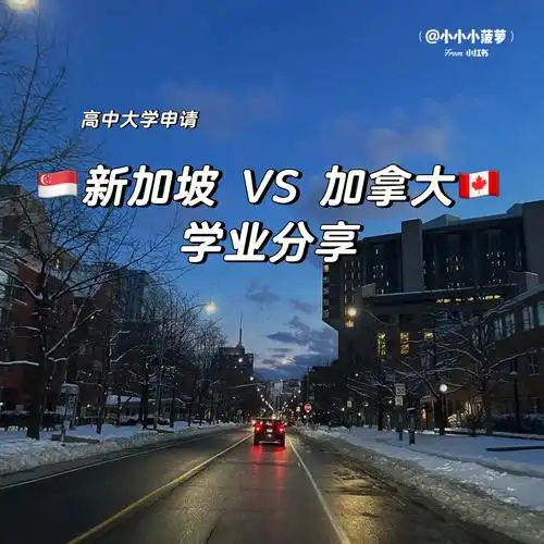 新加坡vs加拿大学业经验分享