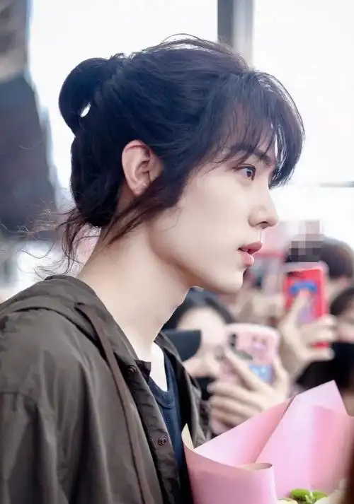 同样是扎小辫,把任嘉伦王一博肖战蔡徐坤等放一起,差别就出来了