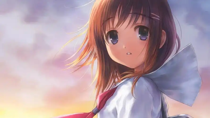 动漫少女水手服壁纸