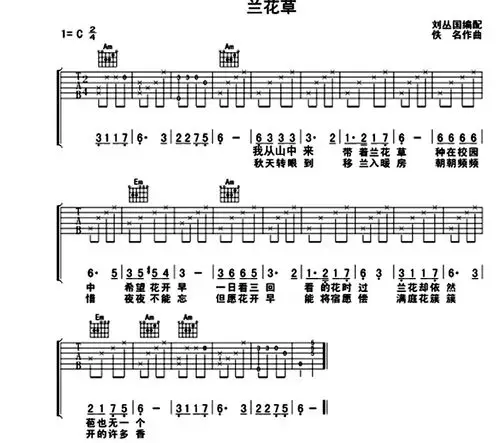 谁有吉他谱啊,随便什么歌,但是要简单的,给初学者,谢谢大家!