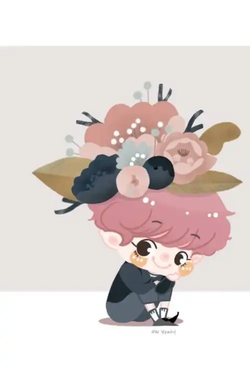 chanyeol花仙子朴灿烈exo头像 q版fanart手绘插画壁纸萌by.on_yeah