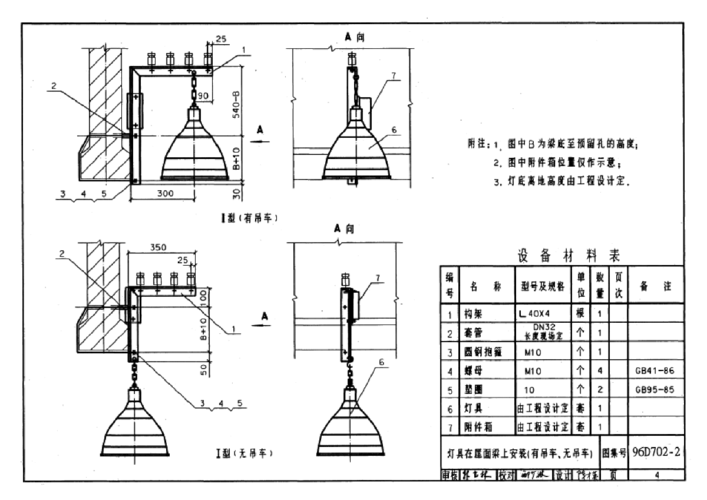 96d7022常用灯具安装