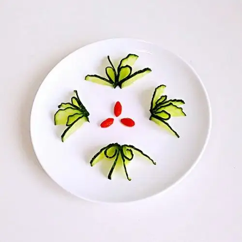 清月近人做的黄瓜围边