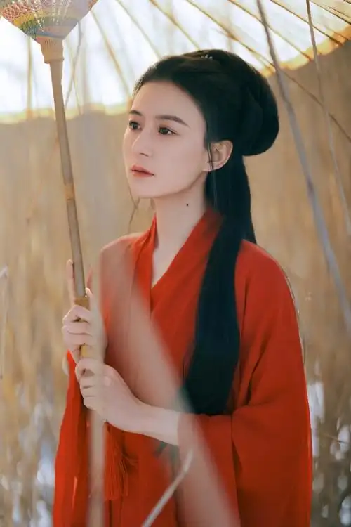 刘子鹤红衣古风造型