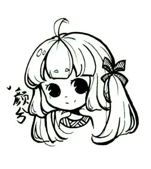 卡通动画片人物q版简笔画