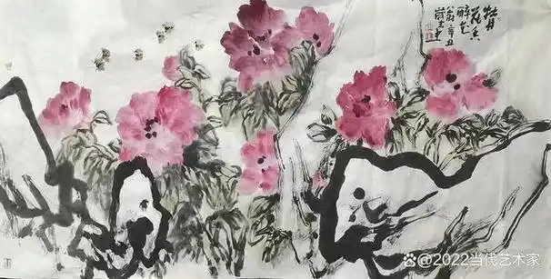 王中一先生的花鸟画作品