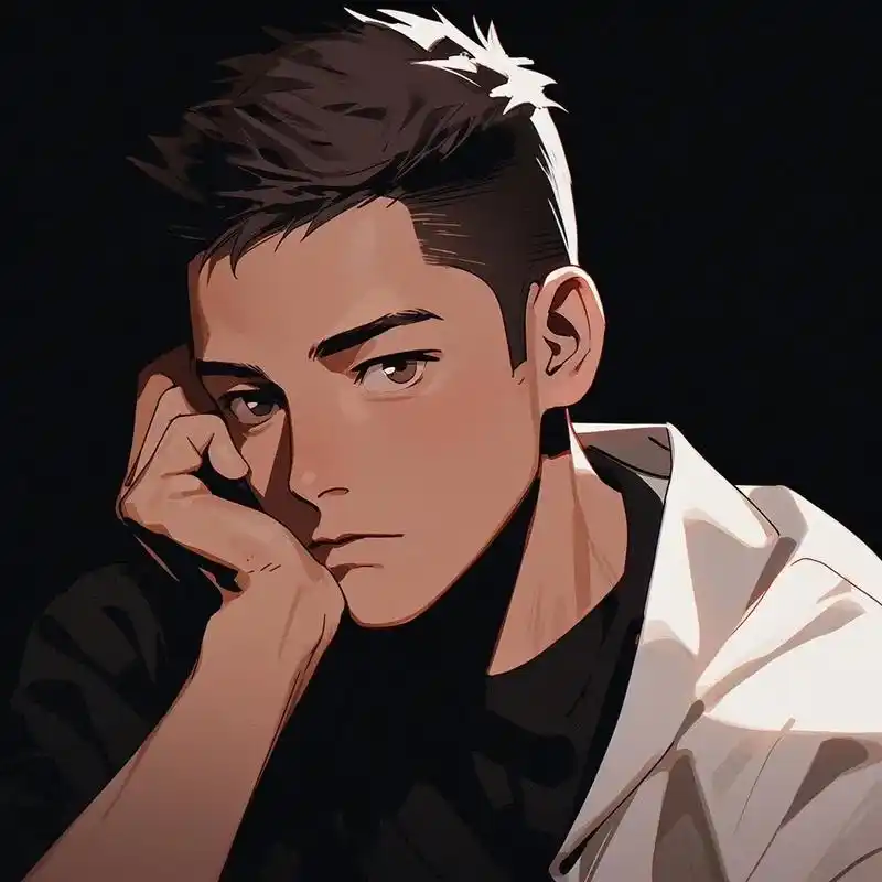 复古动漫男头.美式前刺#优质头像 #男生头像 #美式前刺 # - 抖音