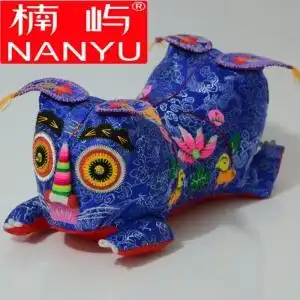 传统纯手工布老虎民间工艺品满月布艺小老.