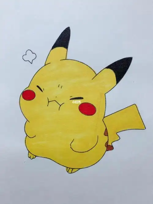 大全可爱动物头像简笔画图片大全可爱的皮卡丘简笔画最萌皮卡丘简笔