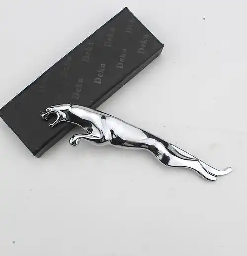 捷豹金属车标美洲豹3d立体豪华个性侧车贴 捷豹后车标 叶子板贴标