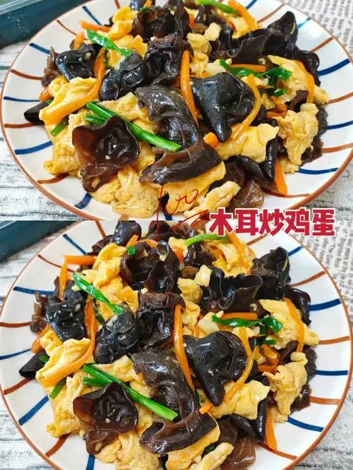 巨好吃快手家常菜木耳炒鸡蛋小白菜谱