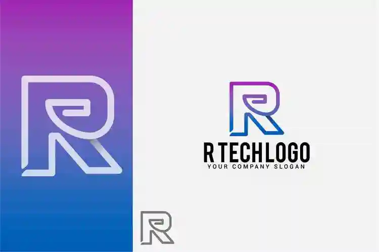 创意字母logo设计模板精选系列之字母rrtechlogo