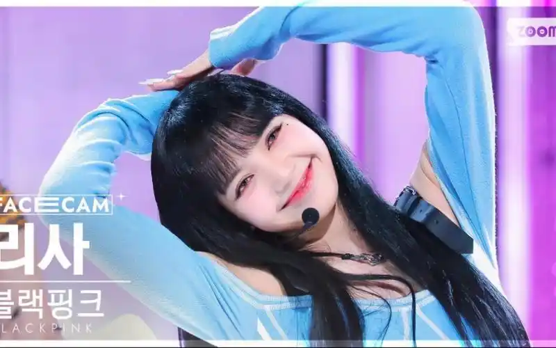 blackpink -lisa shut down facecam 220925打歌舞台