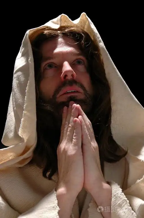 jesusin祷告的肖像