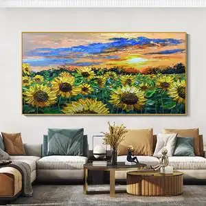 横幅客厅油画图片