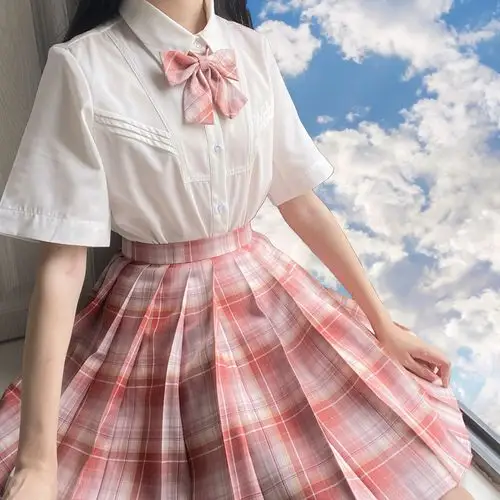 全涤月老原创jk正统制服格裙半身jk