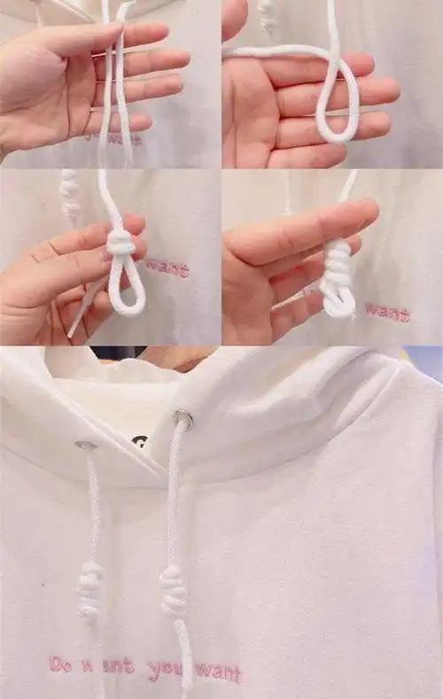 厉害了我的帽衫!原来抽绳还能这样打结