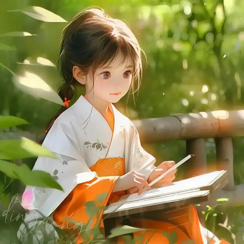 动漫人物  #动漫少女 #唯美意境 古风 - 抖音