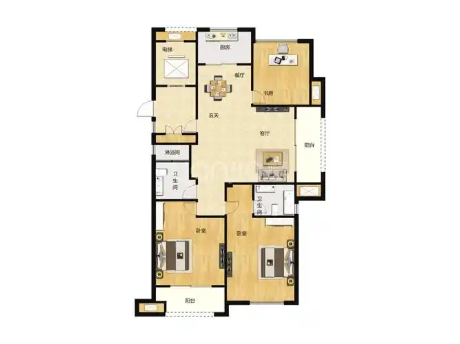 东方禾苑户型图(链家网)