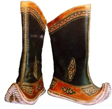 蒙古族靴子图片