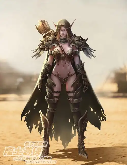 咪兔大茶碗-废土游侠-希尔瓦娜斯插画图片壁纸