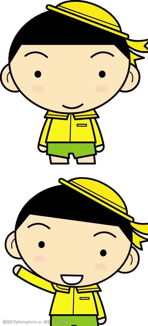 非常可爱的卡通娃娃矢量图片