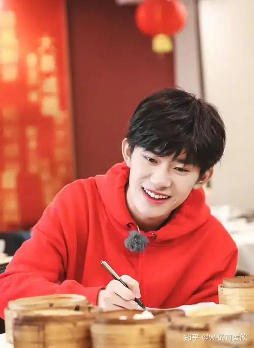 有没有易烊千玺的超甜梨涡照?