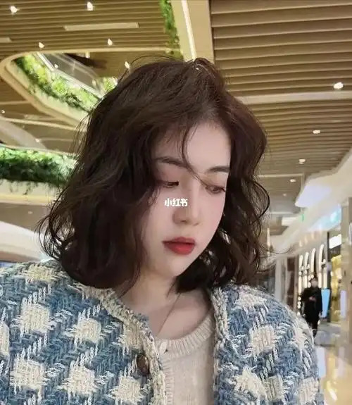 齐肩法式烫发～国字脸菱形脸圆脸都适合7515甜美减龄蛋卷头 天津