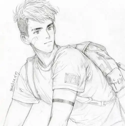 素描帅哥 - 堆糖,美图壁纸兴趣社区