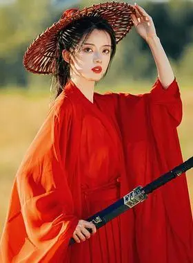 汉服女款魏晋南北朝夏武侠风侠客古装成人中秋新款2022爆款兰若庭炫彩