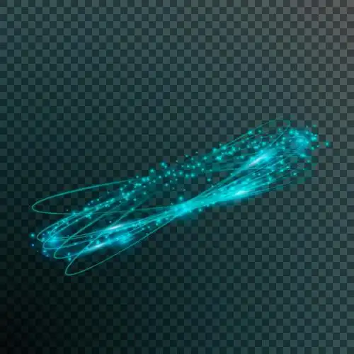 蓝色发光光环动感光线效果图片免抠矢量图素材