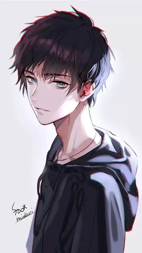 唯美炫酷动漫帅哥插画图片手机壁纸