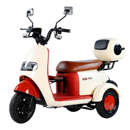 永久电动三轮车家用小型时尚女士三轮亲子代步电动三轮车