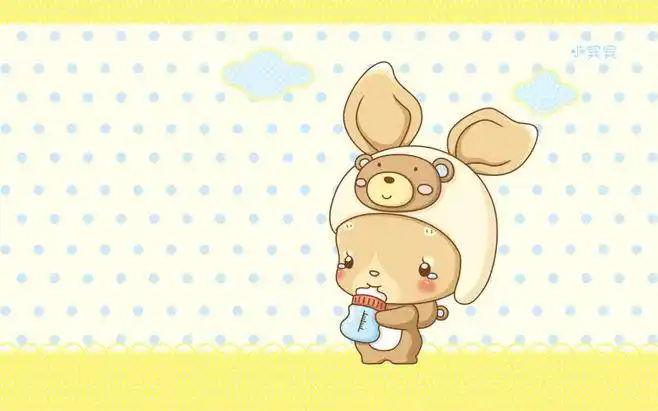 超萌可爱卡通小宾宾桌面壁纸 1920x1200