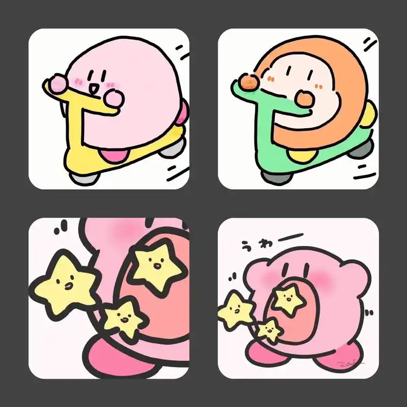 敲可爱头像8/1000.#星之卡比 #卡比 #情侣头像 #头 - 抖音