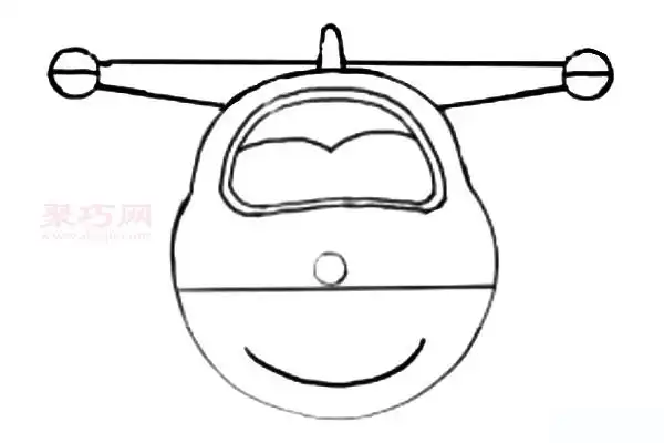 幼儿画超级飞侠乐迪步骤图解