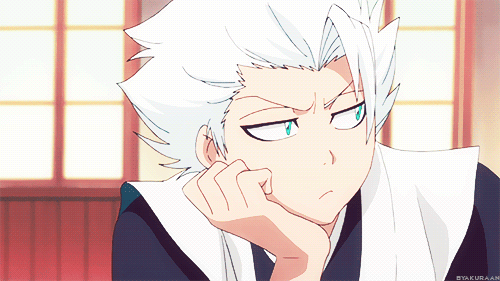 动漫白发男绿眼睛交谈gif动图_动态图_表情包下载_soogif