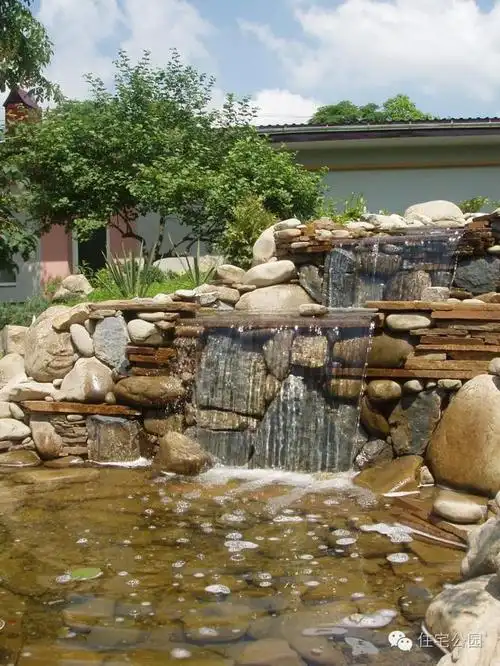 20套小院水景布置瀑布喷泉小池塘占地不大风水好