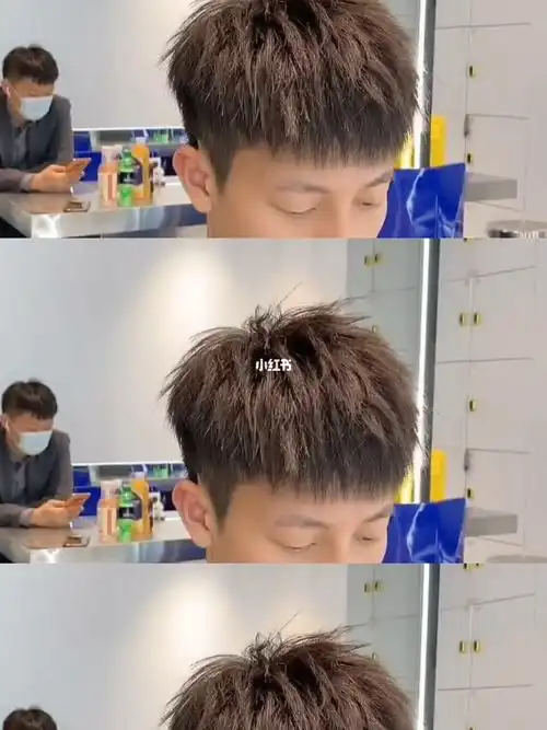 男孩子一定要尝试的发型钢夹碎盖