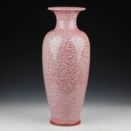 景德镇陶瓷器 钧瓷仿古开片花瓶现代家居客厅摆设饰品工艺品摆件