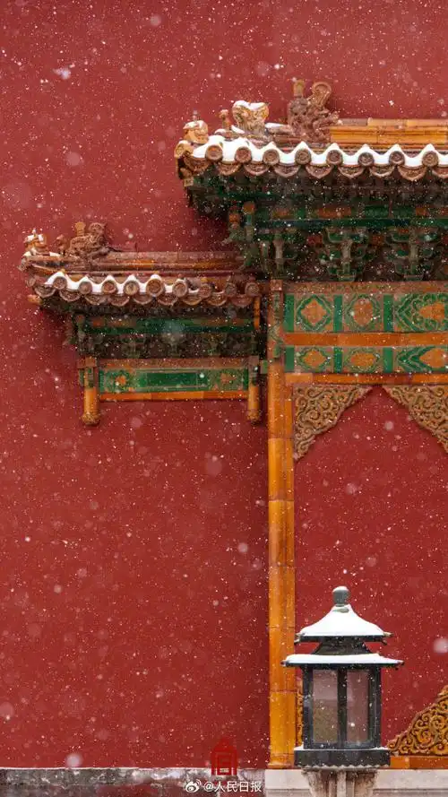 故宫雪景壁纸再上新##故宫白雪红墙的氛围感##北京的雪