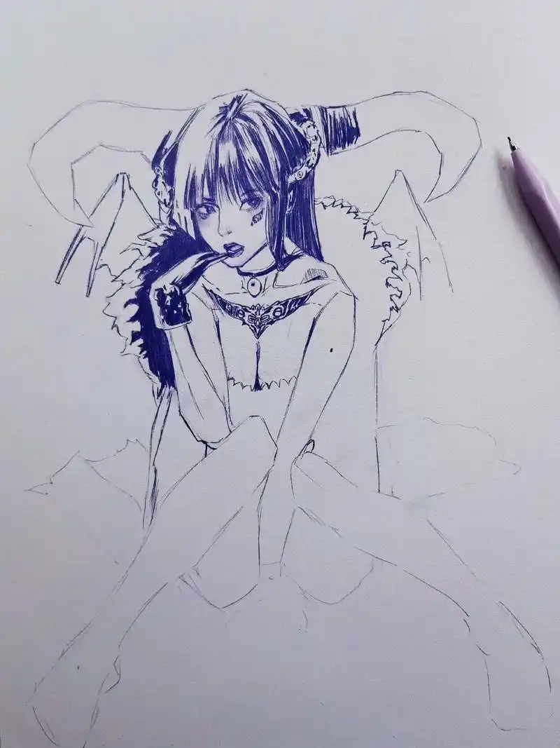 旧作重发.#画画 #手绘 #铅笔稿 #线稿 #临摹  - 抖音