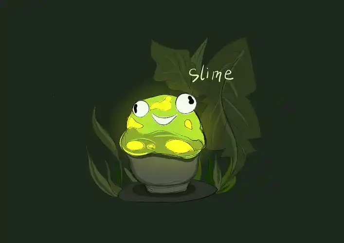 插画练习_史莱姆诞生记