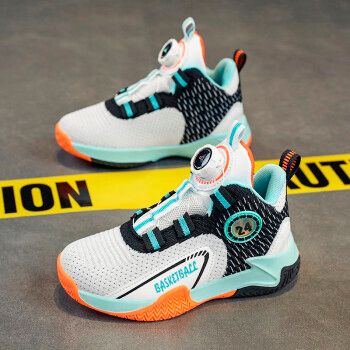 安踏(anta)篮球鞋科比24号纪念款男童旋转纽扣鞋网面透气运动鞋儿童